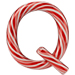 Candy Cane letter Q