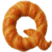 Letter Q in Croissant type design