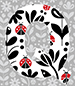Ladybug type letter Q