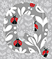 Ladybug type letter Q