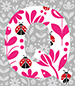 Ladybug type letter Q