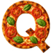 Margerita Pizza type letter Q