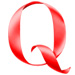 Letter Q in Ribbon type design