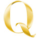 Letter Q in Ribbon type design