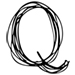 Script letter Q