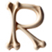 Bones letter R design