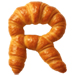 Letter R in Croissant type design