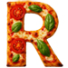 Margerita Pizza type letter R