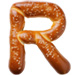 Pretzel type letter R