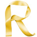 Letter R in Ribbon type design