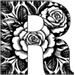 Roses type letter R