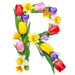 Letter R in Spring Flowers type design