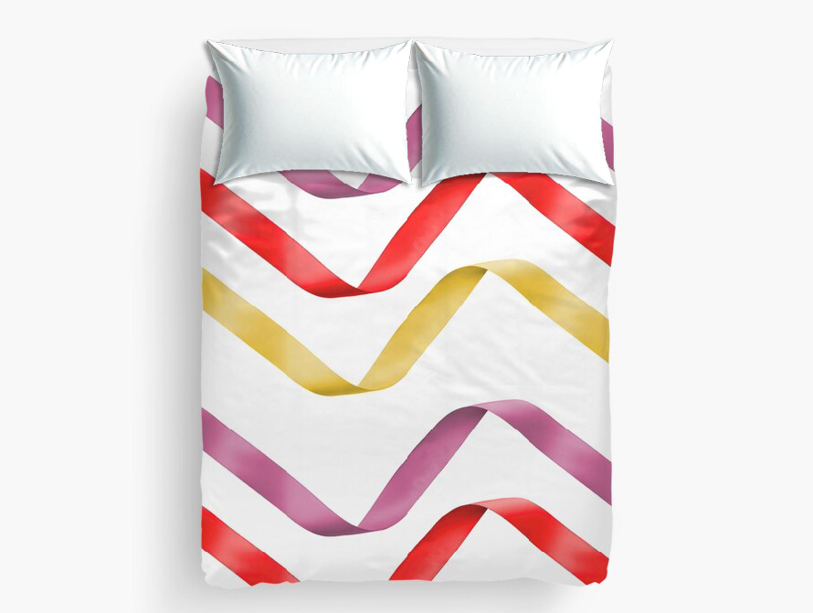 Ribbon duvet cover