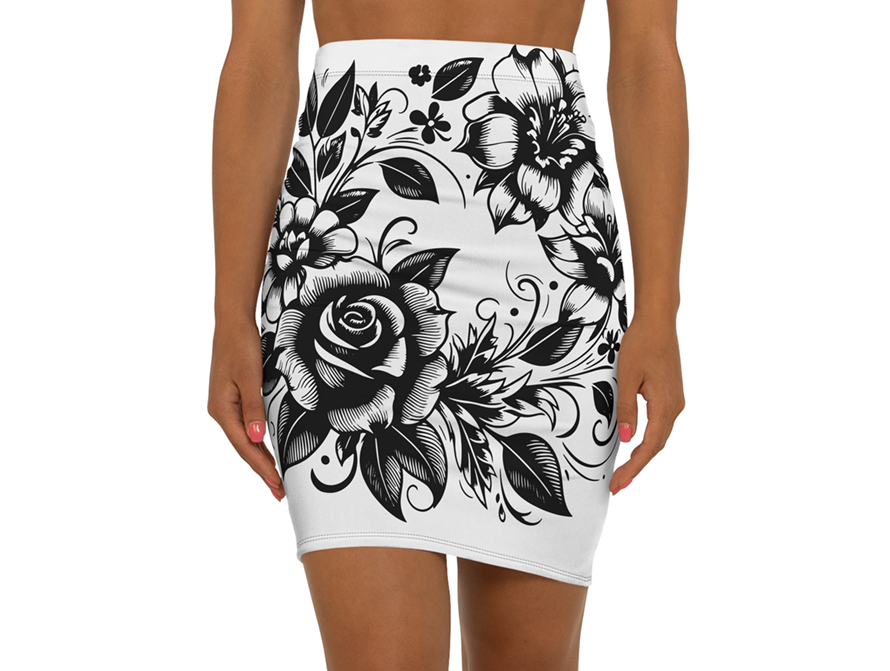 Rose Tattoo mini sjirt