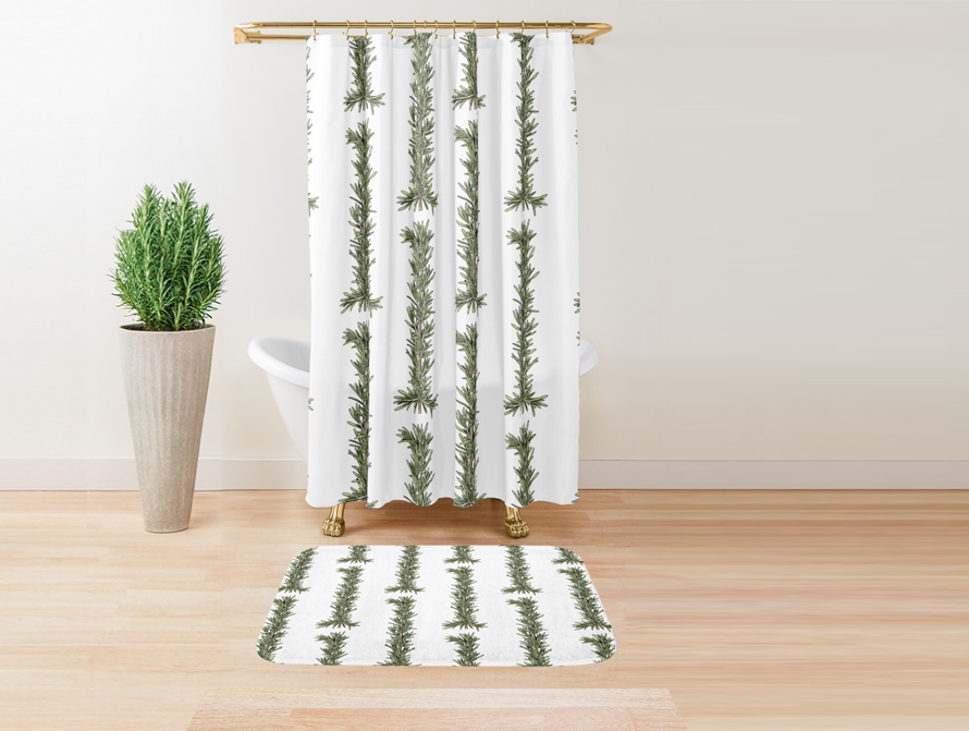 Rosemary in the shower