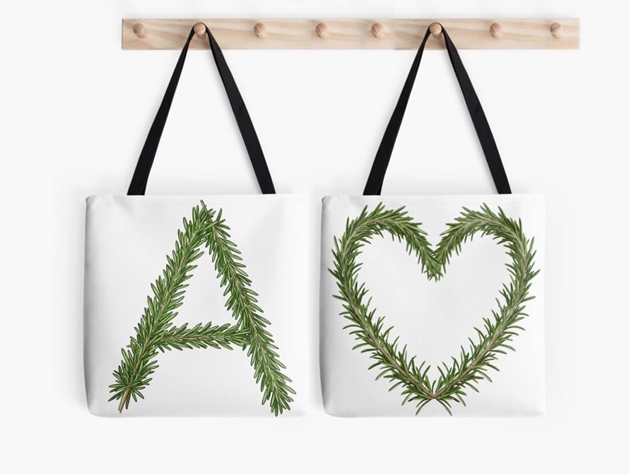 Rosemary tote bags