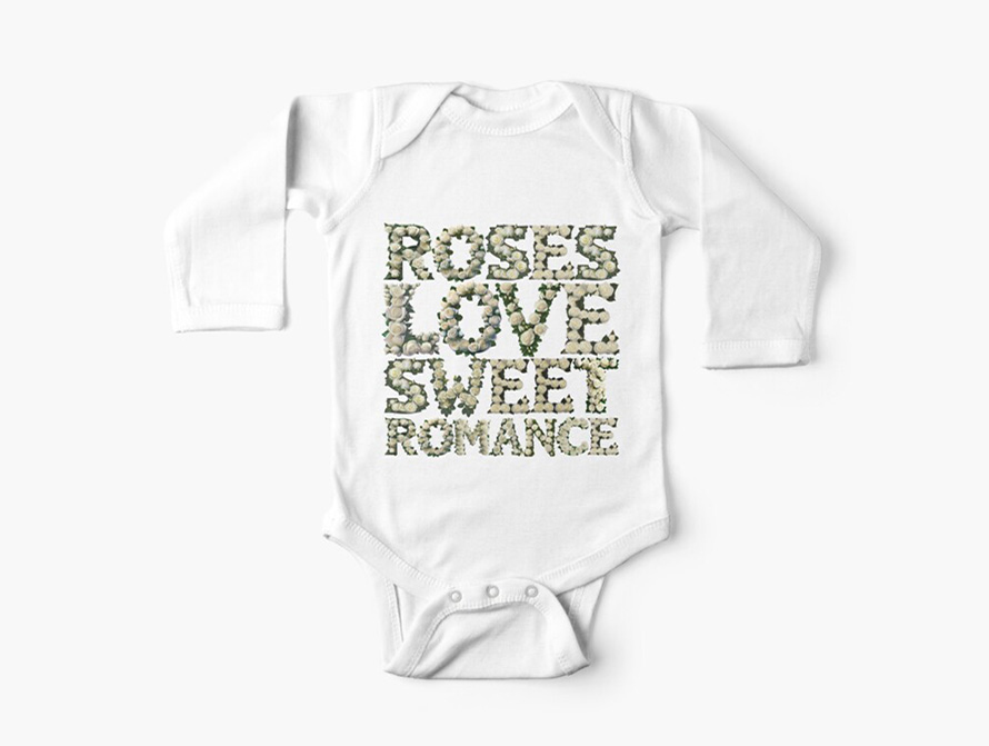 Roseswords baby onesie