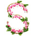 Letter S in Bleeding Hearts type design
