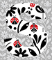 Ladybug type letter S