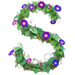 Letter S in Morning Glory type design