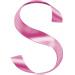 Letter S in Ribbon type design