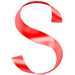 Letter S in Ribbon type design