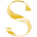 Letter S in Ribbon type design