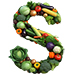 Veg type letter S