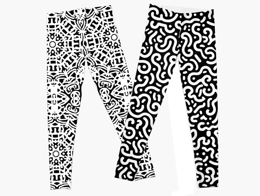 Squiggle t-shirts and leggings