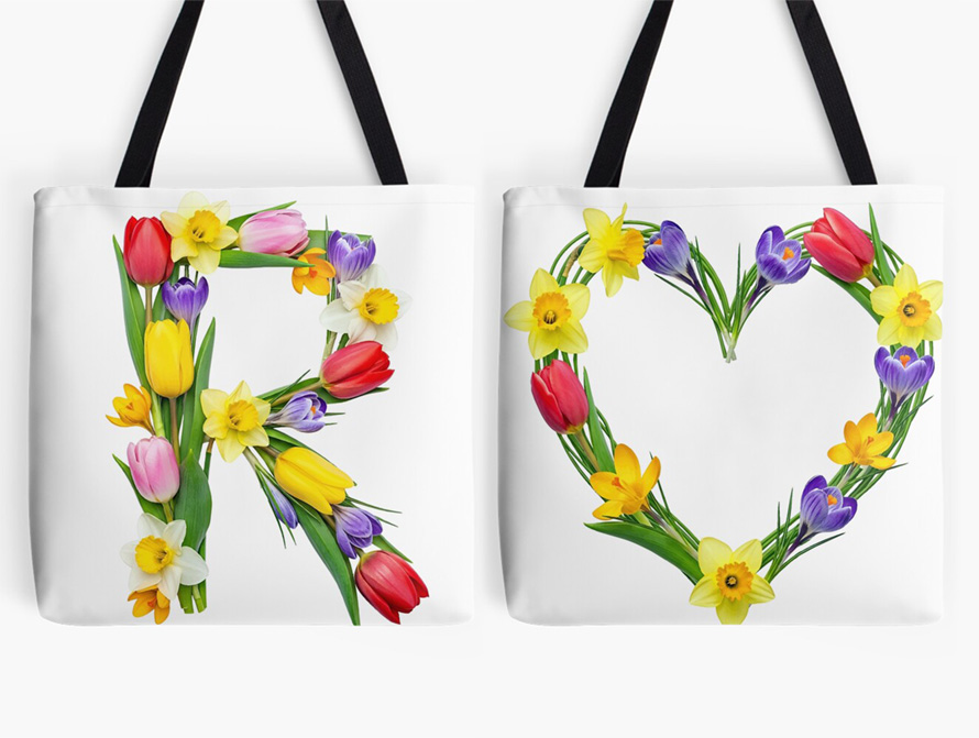 Spring Flowers Totes