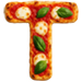 Margerita Pizza type letter T
