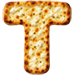 White Pizza type letter T