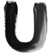 Black Paint type letter U