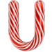 Candy Cane letter U