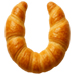 Letter U in Croissant type design