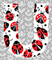 Ladybug type letter U