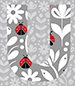 Ladybug type letter U