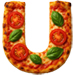 Margerita Pizza type letter U