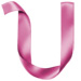 Letter U in Ribbon type design