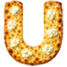 White Pizza type letter U