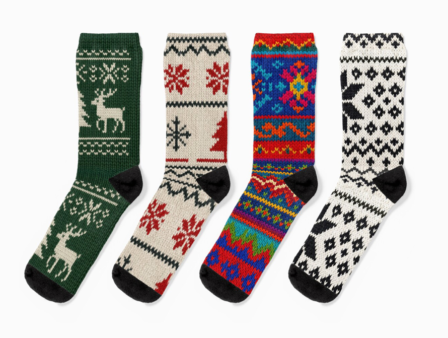 Sweater Print Socks