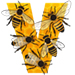 Bees letter V