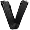 Black Paint type letter V
