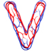 Blood type letter V