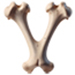 Bones letter V design