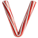 Candy Cane letter V