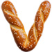 Pretzel type letter V