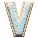 Letter V in Pastry type design