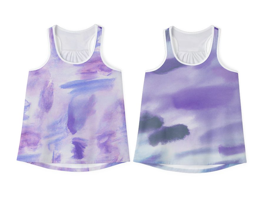 Violets sleeveless top