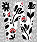 Ladybug type letter W